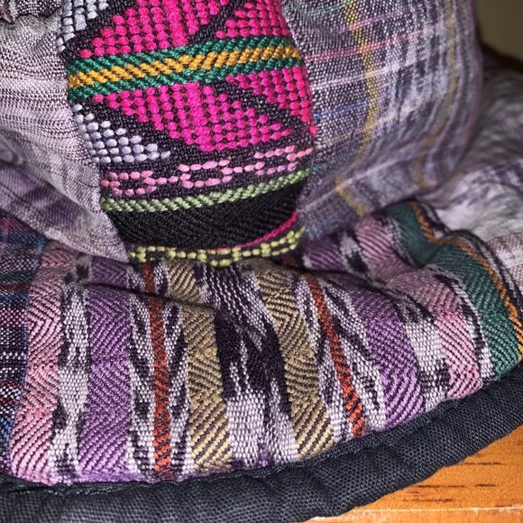 Handmade Bucket Hat Made In Gautemala Patchwork - Picture 6 of 10